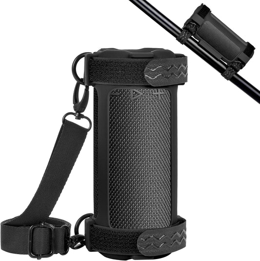 Silicone Cover for JBL Grip Compact Bluetooth Speaker, Portable Carrying Case with Adjustable Detachable Shoulder Strap