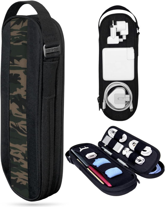 SIDE BY SIDE Electronics Organizer Travel Case for Cables, Charger, Power Bank Tech Bag for MacBook Accessories